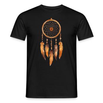 Dream Catcher Bohemian Tribal Native American Boho - Männer T-Shirt - Schwarz - Vorne - AI Model Male 178 light (178cm)