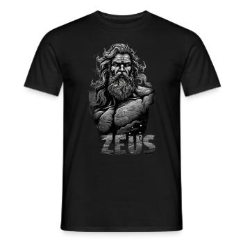Greek God Zeus Epic Ancient Greece Mythology - Männer T-Shirt - Schwarz - Vorne - AI Model Male 178 light (178cm)