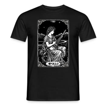Tarot Card Apollo Lyre Greek God Mythology - Männer T-Shirt - Schwarz - Vorne - AI Model Male 178 light (178cm)