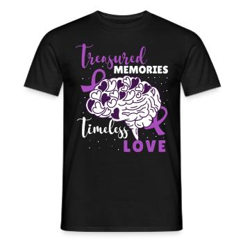 Memories Inspirational Saying Alzheimer's Dementia - Männer T-Shirt - Schwarz - Vorne - AI Model Male 178 light (178cm)