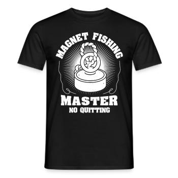 Magnet Fishing Master Magnetic Treasure Hunting - Männer T-Shirt - Schwarz - Vorne - AI Model Male 178 light (178cm)