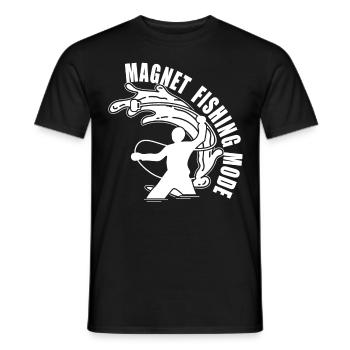 Magnet Fishing Mode Treasure Hunting Magnetic Fish - Männer T-Shirt - Schwarz - Vorne - AI Model Male 178 light (178cm)