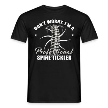 Bone Therapy Chiropractor Massager Chiropractic - Männer T-Shirt - Schwarz - Vorne - AI Model Male 178 light (178cm)