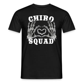 Skeleton Hand Heart Chiro Squad Chiropractic Assis - Männer T-Shirt - Schwarz - Vorne - AI Model Male 178 light (178cm)