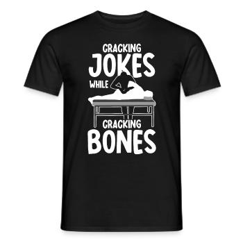 Chirpractic Therapy Funny Chiropractor Humor Physi - Männer T-Shirt - Schwarz - Vorne - AI Model Male 178 light (178cm)