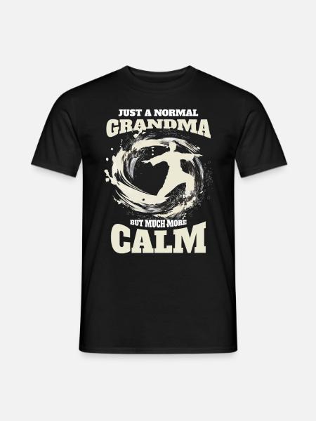 Just A Normal Grandma Martial Art Meditation Funny - Männer T-Shirt - Schwarz