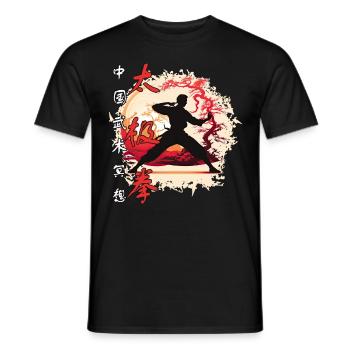 Martial Art Mind Body Spiritual Meditation Tai Chi - Männer T-Shirt - Schwarz - Vorne - AI Model Male 178 light (178cm)