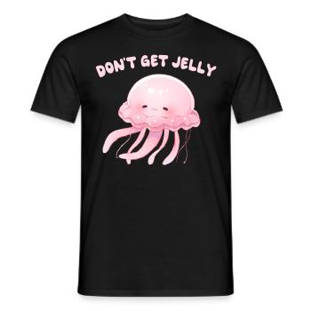 Don't Get Jelly Funny Jellyfish Sea Animal Kawaii - Männer T-Shirt - Schwarz - Vorne - AI Model Male 178 light (178cm)