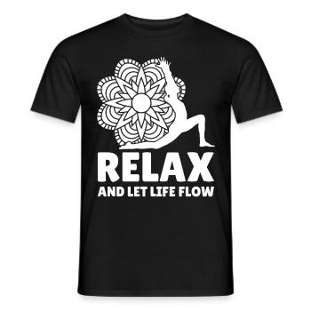 Mindfulness Zen Meditation Yoga Pilates Health Fit - Männer T-Shirt - Schwarz - Vorne - AI Model Male 178 light (178cm)