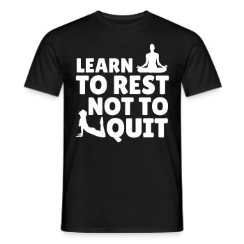 Inspirational Yoga Mind Body Meditation Pilates Ex - Männer T-Shirt - Schwarz - Vorne - AI Model Male 178 light (178cm)