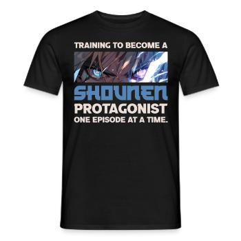 Funny Anime Watching Fantasy Manga Otaku Saying - Männer T-Shirt - Schwarz - Vorne - AI Model Male 178 light (178cm)
