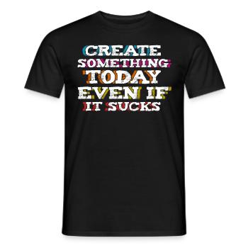 Daily Motivational Positive Thinking Quotes - Männer T-Shirt - Schwarz - Vorne - AI Model Male 178 light (178cm)