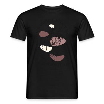 Floral Woman Line Drawing Art Inspirational Quote - Männer T-Shirt - Schwarz - Vorne - AI Model Male 178 light (178cm)