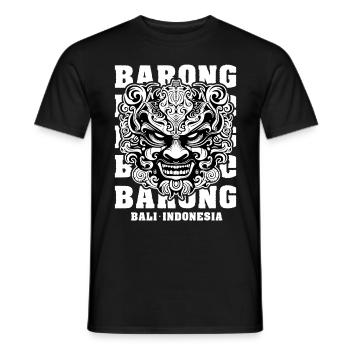 Bali Indonesia Travel Balinese Barong Mask - Männer T-Shirt - Schwarz - Vorne - AI Model Male 178 light (178cm)