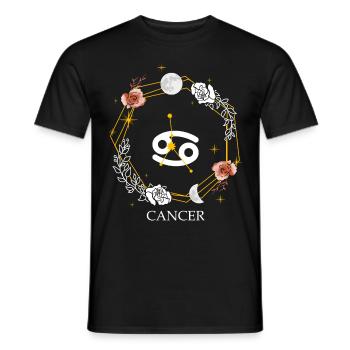 Cancer Constellation Sign Zodiac Symbol Astrology - Männer T-Shirt - Schwarz - Vorne - AI Model Male 178 light (178cm)