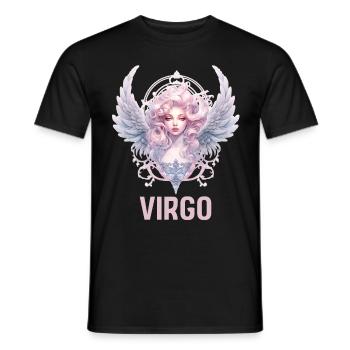 Virgo Astrological Sign Agaust Birthday Zodiac Sym - Männer T-Shirt - Schwarz - Vorne - AI Model Male 178 light (178cm)