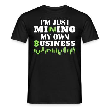 Funny Crypto Quote Cryptocurrency Trading Stock Ma - Männer T-Shirt - Schwarz - Vorne - AI Model Male 178 light (178cm)