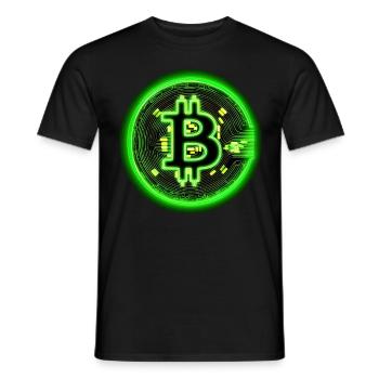 Crypto Currency Coin Vintage Bitcoin Cryptocurrenc - Männer T-Shirt - Schwarz - Vorne - AI Model Male 178 light (178cm)