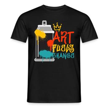 Graffiti Art Quote Urban Artist Street Art Hip Hop - Männer T-Shirt - Schwarz - Vorne - AI Model Male 178 light (178cm)