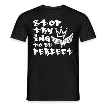Positive Quote Graffiti Style 80s 90s Hip Hop - Männer T-Shirt - Schwarz - Vorne - AI Model Male 178 light (178cm)