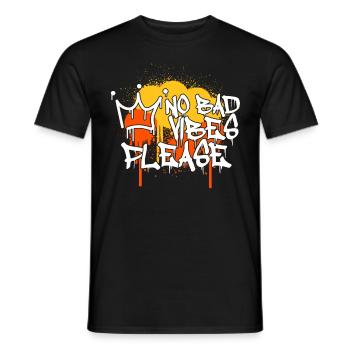 80s 90s Hip Hop Graffiti Retro Street Style Urban - Männer T-Shirt - Schwarz - Vorne - AI Model Male 178 light (178cm)
