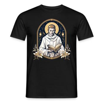 St Dominic De Guzman Christian Catholic Spirituali - Männer T-Shirt - Schwarz - Vorne - AI Model Male 178 light (178cm)