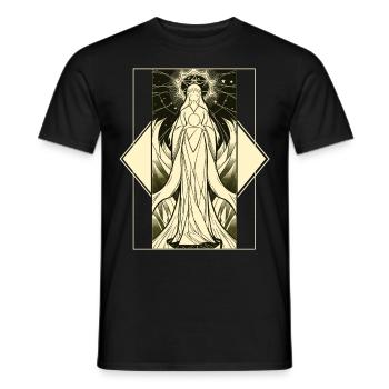 The Empress Occult Minimalist Tarot Card Fortune T - Männer T-Shirt - Schwarz - Vorne - AI Model Male 178 light (178cm)