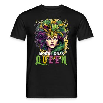 Masquerade Mardi Gras Queen Carnival Celebration - Männer T-Shirt - Schwarz - Vorne - AI Model Male 178 light (178cm)