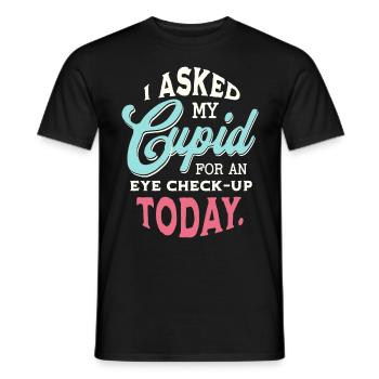 Funny Stupid Cupid Single Anti Valentines Day - Männer T-Shirt - Schwarz - Vorne - AI Model Male 178 light (178cm)
