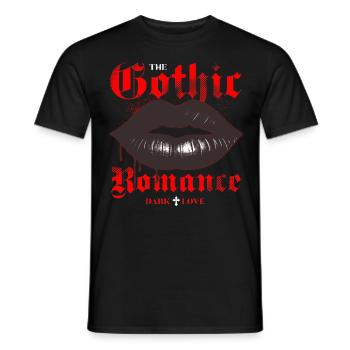 The Gothic Romance Women Black Dripping Lips Grung - Männer T-Shirt - Schwarz - Vorne - AI Model Male 178 light (178cm)