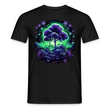 Shamrock Tree Of Life Celtic Symbol Irish Folklore - Männer T-Shirt - Schwarz - Vorne - AI Model Male 178 light (178cm)