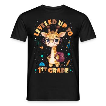 Surclassé en 1ère classe - Funny Giraffe - T-shirt homme - noir - Devant - AI Model Male 178 light (178cm)