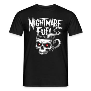 Nightmare Fuel Skeleton Mug Decaf Coffee Lover - Männer T-Shirt - Schwarz - Vorne - AI Model Male 178 light (178cm)