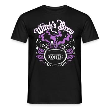 Sorcière Brew Café Barista Sorcière Wicca Gothique - T-shirt homme - noir - Devant - AI Model Male 178 light (178cm)