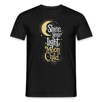 Enfant de la lune Lunatique Gothique Sorcière Lunaire Amant - T-shirt homme - noir - Devant - AI Model Male 178 light (178cm)