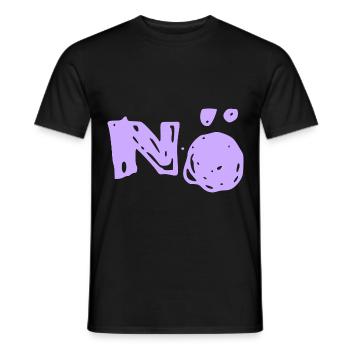 Nö Nee Nein - Männer T-Shirt - Schwarz - Vorne - AI Model Male 178 light (178cm)