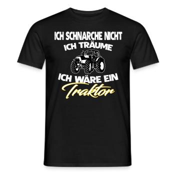ICH SCHNARCHE NICHT - Männer T-Shirt - Schwarz - Vorne - AI Model Male 178 light (178cm)