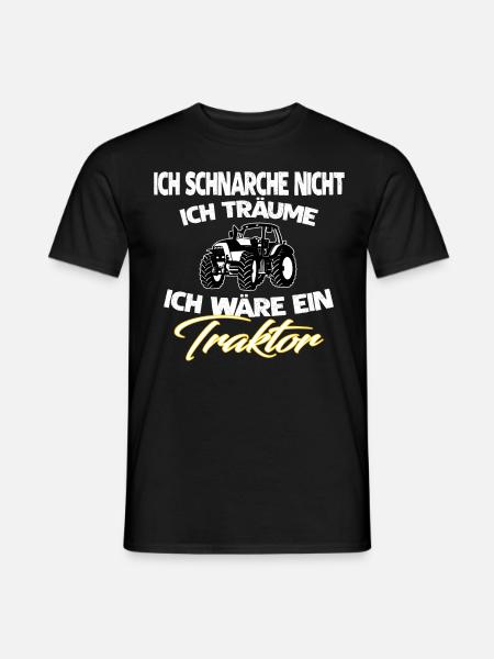 ICH SCHNARCHE NICHT - Männer T-Shirt - Schwarz