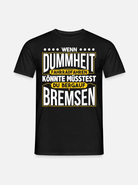 Fahrradfahrer Geschenk - Männer T-Shirt - Schwarz