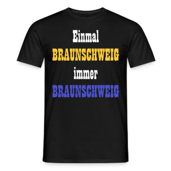 Braunschweig Design - Männer T-Shirt - Schwarz - Vorne - AI Model Male 178 light (178cm)