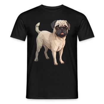 Boxer Niedlicher Hund - Männer T-Shirt - Schwarz - Vorne - AI Model Male 178 light (178cm)