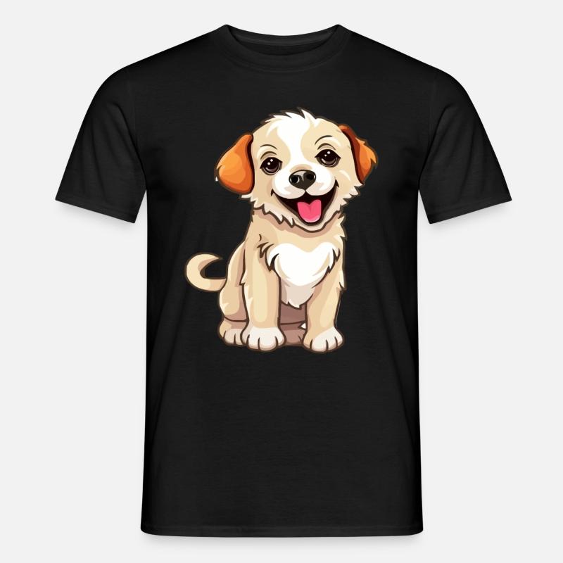 Süßes Hündchen - Männer T-Shirt - Schwarz