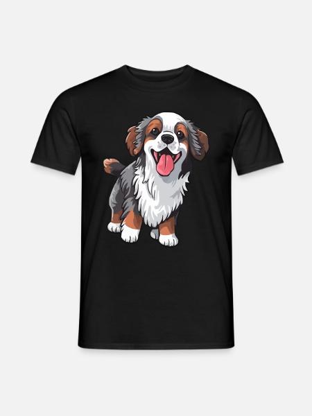 Chien mignon fidèle - T-shirt homme - noir