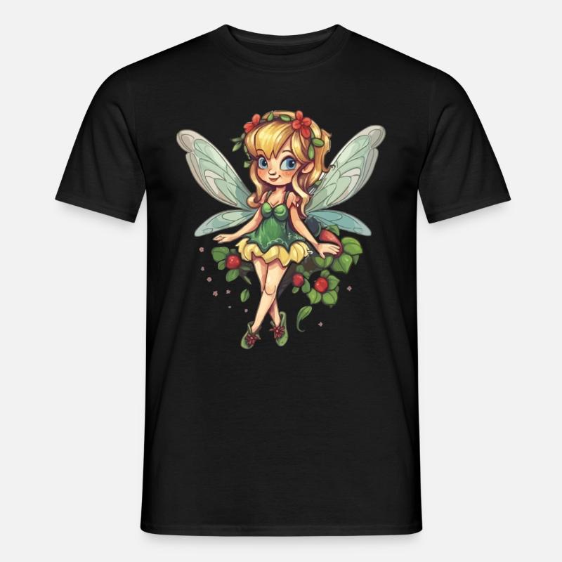 Fee Märchenfigur Magisch - Männer T-Shirt - Schwarz