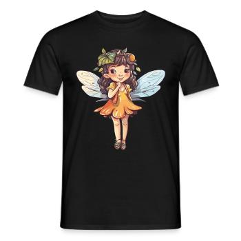 Forêt féerique conte de fées personnage magique enchanteur - T-shirt homme - noir - Devant - AI Model Male 178 light (178cm)