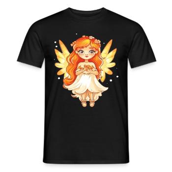 Fée Ange Magique Anges Ailes Enchanteresses - T-shirt homme - noir - Devant - AI Model Male 178 light (178cm)