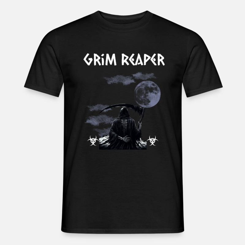 Grim Reaper Halloween - Männer T-Shirt - Schwarz