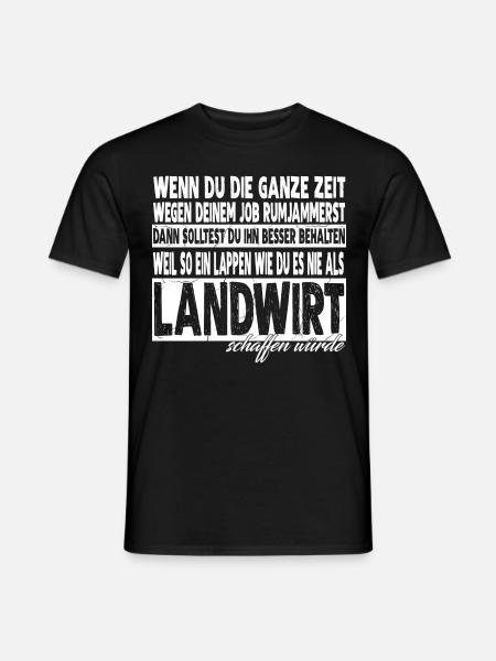 LANDWIRT - Nix für schwache Nerven - Männer T-Shirt - Schwarz