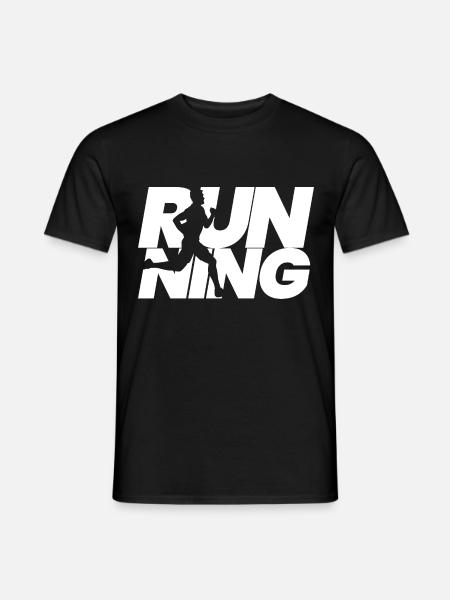 Running runner running gift jogging Jogger sport - Men's T-Shirt - black