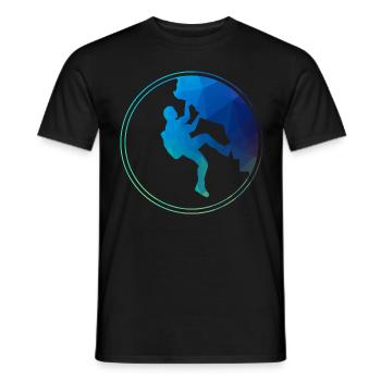 Escalade grimpeurs - T-shirt homme - noir - Devant - AI Model Male 178 light (178cm)